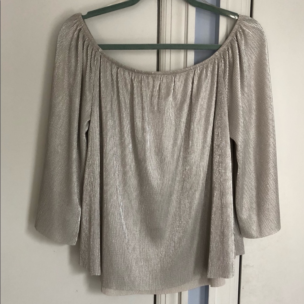 NWT Champagne Sparkle Top